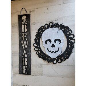 Halloween ghost beware set hanging home decor prop‎ scary